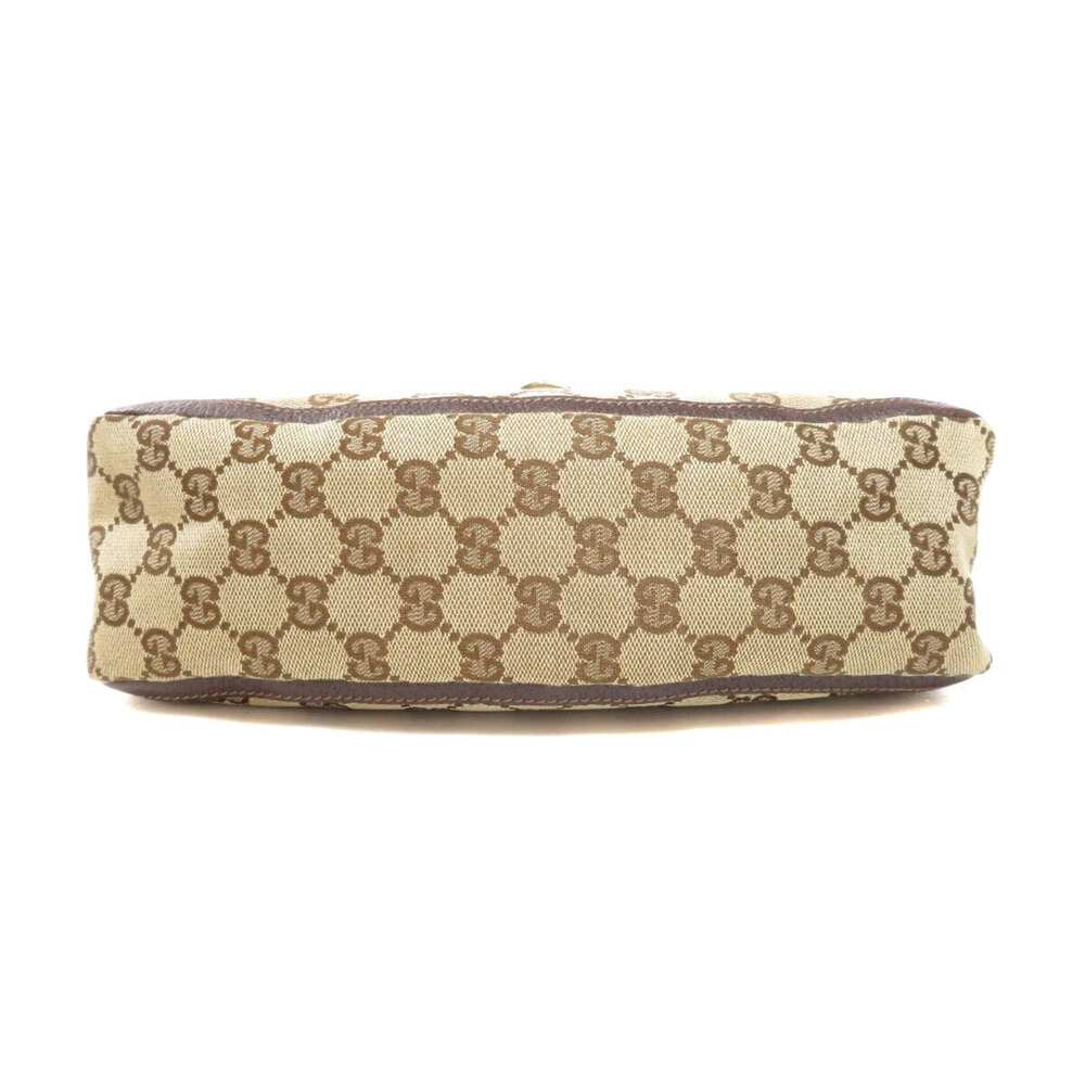 Gucci Beige GG Canvas Abbey D Ring Shoulder Bag brown leather - Picture 4 of 11